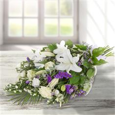 White &amp; Purple Bouquet