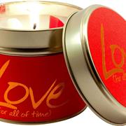 Lily Flame Candle in a Tin - Love