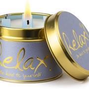 Lily Flame Candle in a Tin - Relax
