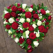 Red and White Heart