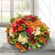 Amber Posy Bowl Arrangement